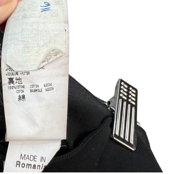 Moschino Jeans‎ Donna Dress Pants Trousers Double Button Waist Black Size US 4 - Picture 15 of 15